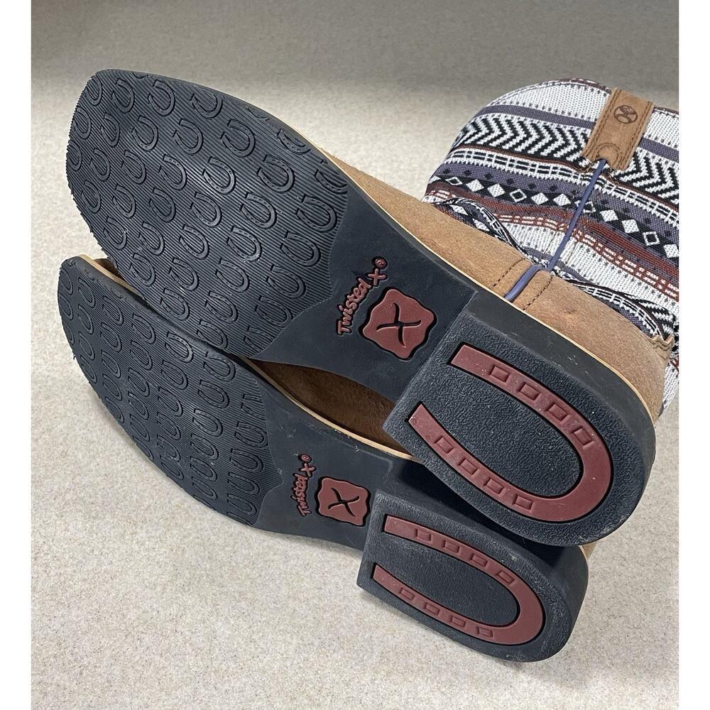 Twisted X Children's Size 4M Hooey Aztec Print /Brown Square Toe Boots -Western - Picture 8 of 16